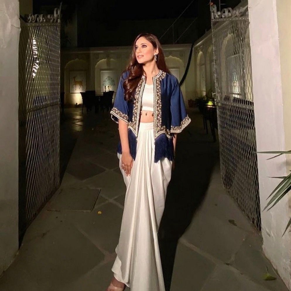 TRENDY THREE PIECE DHOTI WITH KOTI