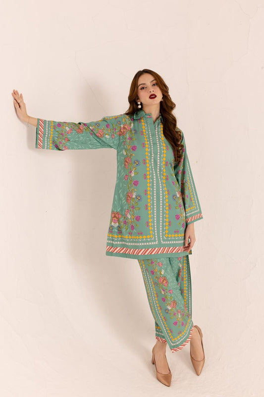 DESIGNER FLORAL PRINTED CORD SET
