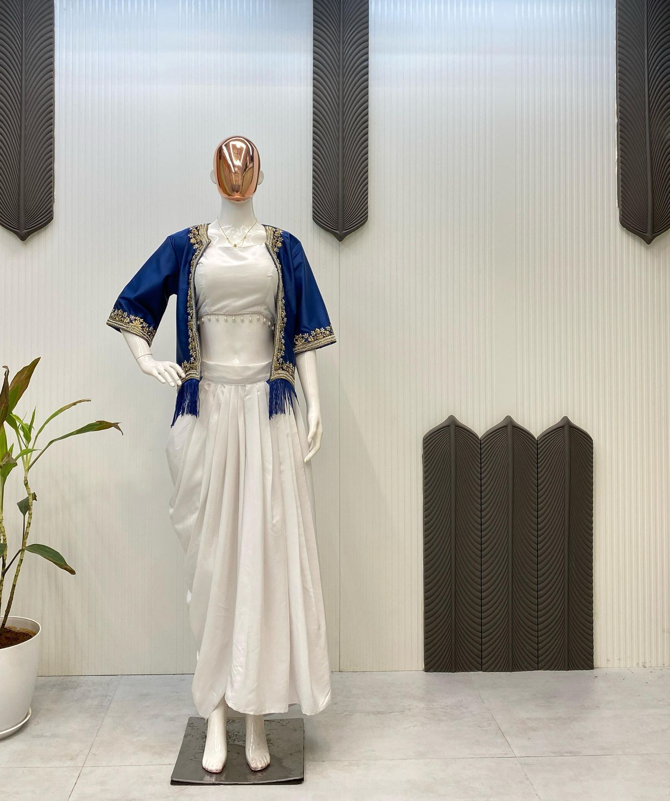 TRENDY THREE PIECE DHOTI WITH KOTI